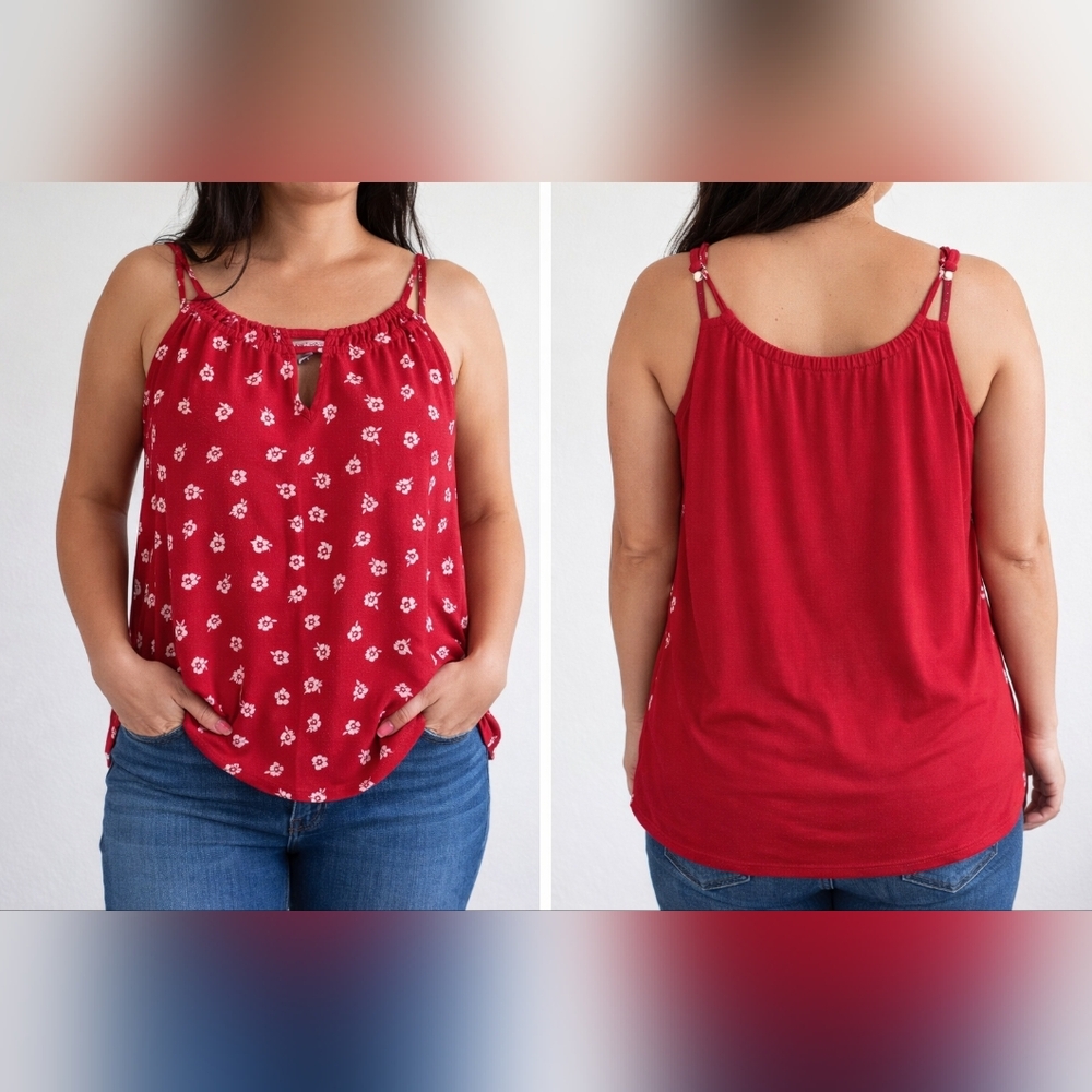 41 Hawthorn Red Floral Print Camisole‎